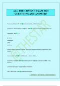 ALL THE COMSAE EXAM 2025 QUESTIONS AND ANSWERS