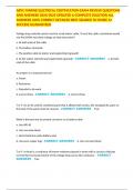 ABYC MARINE ELECTRICAL CERTIFICATION EXAM REVIEW QUESTIONS AND ANSWERS 2024&sol;2025 UPDATED A COMPLETE SOLUTION ALL ANSWERS 100&percnt; CORRECT DETAILED BEST GRADED TO SCORE A&plus; SUCCESS GUARANTEED 