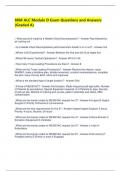 88M ALC Module D Exam Questions and Answers &lpar;Graded A&rpar;