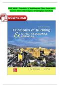 TEST BANK - Principles of Auditing and Other Assurance Services 22nd Edition by Ray Whittington&comma; Kurt Pany&vert; All Complete Verified Chapter's Included&period;