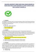 WALDEN UNIVERSITY NRNP 6560 FINAL EXAM &lpar;GRADED A&rpar;  NURS 6560 FINAL EXAM &lpar;GRADED A&rpar; LATEST UPDATE 2024 2025 ALREADY GRADED A&plus; 