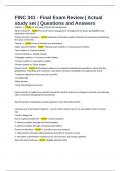 FINC 341 - Final Exam Review &vert; Actual study set &vert; Questions and Answers