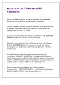 nasar sartech II exam with solutions