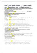 FINC 341 TAMU EXAM 1 &vert; Latest study set &vert; Questions and verified Answers