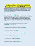 NCOA   Bundled Exam Questions WITH  CORRECT Answers