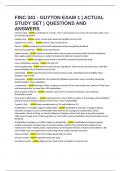 FINC 341 - GUYTON EXAM 1 &vert; ACTUAL STUDY SET &vert; QUESTIONS AND ANSWERS