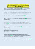 AR 600-9 &lpar;ABCP&rpar; ACTUAL  Exam  Questions and CORRECT  Answers