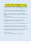 AR 600-9 &lpar;ABCP&rpar; UPDATED  ACTUAL   Exam Questions and CORRECT  Answers