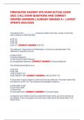 FIREFIGHTER HAZMAT OPS EXAM ACTUAL EXAM 2025 &vert;&vert; ALL EXAM QUESTIONS AND CORRECT VERIFIED ANSWERS &vert; ALREADY GRADED A&plus; &vert; LATEST UPDATE 2025&sol;2026