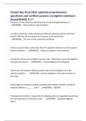 School Bus final 2025 update&vert;comprehensive questions and verified answers &lpar;complete solutions&rpar; Exam&vert;GRADE A&plus;&excl;&excl;