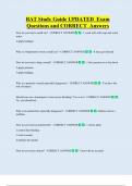BAT Study Guide UPDATED  Exam  Questions and CORRECT  Answers
