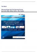 Test Bank For Pharmacology And The Nursing Process 10th Edition By Linda Lilley&comma; Shelly Collins&comma; Julie Snyder&vert;  All Chapters 1-58 &vert; Elaborated answers With Rationales