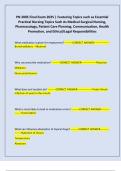 PN 2005 Final Exam 2025 &vert; Featuring Topics such as Essential Practical Nursing Topics Such As Medical-Surgical Nursing&comma; Pharmacology&comma; Patient Care Planning&comma; Communication&comma; Health Promotion&comma; and Ethical&sol;Legal Responsibilities