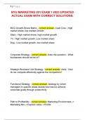 BYU MARKETING 201 EXAM 1 2025 UPDATED  ACTUAL EXAM WITH CORRECT SOLUTIONS&period;