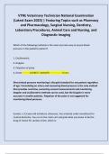 VTNE Veterinary Technician National Examination &lpar;Latest Exam 2025&rpar; &vert; Featuring Topics such as Pharmacy and Pharmacology&comma; Surgical Nursing&comma; Dentistry&comma; Laboratory Procedures&comma; Animal Care and Nursing&comma; and Diagnostic Imaging