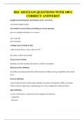 HSC 420 EXAM QUESTIONS WITH 100&percnt; CORRECT ANSWERS&excl;&excl;