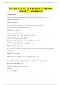 HSC 420 EXAM 3 QUESTIONS WITH 100&percnt; CORRECT ANSWERS&excl;