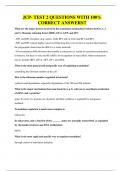 JCP- TEST 2 QUESTIONS WITH 100&percnt; CORRECT ANSWERS&excl;&excl;
