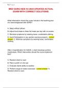 MED SURG HESI V2 2025 UPDATED ACTUAL  EXAM WITH CORRECT SOLUTIONS&period;
