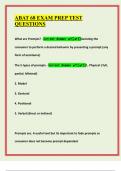 ABAT 68 EXAM PREP TEST QUESTIONS