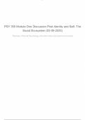 PSY 355 Module One Discussion Post Identity and Self- The Social Ecosystem &lpar;03-09-2025&rpar;