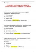 PROPHECY LPN&sol;LVN A 2025 UPDATED  ACTUAL EXAM WITH CORRECT SOLUTIONS&period; 