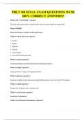 PHLT 301 FINAL EXAM QUESTIONS WITH 100&percnt; CORRECT ANSWERS