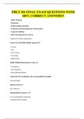 PHLT 301 FINAL EXAM QUESTIONS WITH 100&percnt; CORRECT ANSWERS