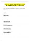 PHLT 301 GRIFFITH EXAM QUESTIONS WITH 100&percnt; CORRECT ANSWERS