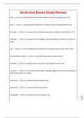 Acids And Bases Study Review