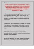 LCSW LAW AND ETHICS EXAM NEWEST ACTUAL  EXAM COMPLETE 150 QUESTIONS AND CORRECT  DETAILED ANSWERS WITH THEIR RATIONALES  &lpar;VERIFIED ANSWERS&rpar; &vert;ALREADY GRADED A&plus;&sol;  BRAND NEW EXAM&excl;&excl;&excl; 