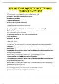 PSY 140 EXAM 3 QUESTIONS WITH 100&percnt; CORRECT ANSWERS