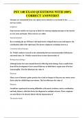 PSY 140 EXAM QUESTIONS WITH 100&percnt; CORRECT ANSWERS
