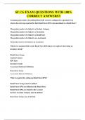 SF CG EXAM QUESTIONS WITH 100&percnt; CORRECT ANSWERS&excl;&excl;