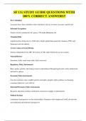 SF CG STUDY GUIDE QUESTIONS WITH 100&percnt; CORRECT ANSWERS