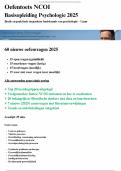 NCOI Basisopleiding Psychologie 9 maanden - de nieuwe oefentoets voor 2025 - 60 Q&A &plus; leerdoelen &plus; kernbegrippen &plus; veelgemaakte fouten en meer
