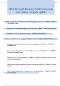 ISSA Personal Training Final Exam &ndash; Complete Study Guide &vert; New Review and Updated Questions with Verified Answers
