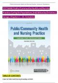 TEST BANK&colon; PUBLIC &sol; COMMUNITY HEALTH AND NURSING PRACTICE&colon;CARING FOR POPULATIONS&comma; 2ND EDITION&comma; CHRISTINE L&period; SAVAGE