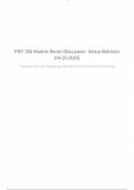 PSY 355 Module Seven Discussion- Group Behavior &lpar;04-20-2025&rpar;