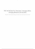 PSY 355 Module Four Discussion- Changing Minds&comma; Changing Behaviors &lpar;03-26-2025&rpar;