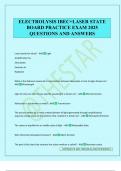 ELECTROLYSIS IBEC&plus;LASER STATE BOARD PRACTICE EXAM 2025 QUESTIONS AND ANSWERS