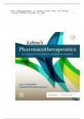 TEST BANK FOR LEHNES PHARMACOTHERAPEUTICS FOR ADVANCED PRACTICE NURSES AND PHYSICIAN ASSISTANTS 2nd EDITION ROSENTHAL &period;&period;&period;