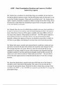 AHIP - Final Examination Questions and Answers &lpar;Verified Answers by Expert&rpar;