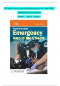 Test Bank For Nancy Caroline&rsquo;s Emergency Care in the Streets&comma; 9th Edition by Nancy Caroline&comma; All Chapters 1 - 53 LATEST