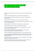 BIO 106 FINAL EXAM LBL AND ICLICKER &lpar;HELLMAN&rpar; QUESTIONS WITH COMPLETE SOLUTIONS