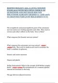 BIOPSYCHOLOGY AQA A LEVEL NEWEST EXAM 2025 WITH MULTIPLE CHOICE OF QUESTIONS AND DETAILED SOLVED SOLUTIONS ALREADY GRADED A&plus; AND 100&percnt; GUARANTEE PASS &lpar;JUST RELEASED&excl;&excl;&excl;&excl;&excl;&excl;&excl;&excl;&excl;&rpar; 