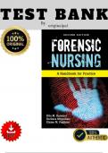 Complete Test bank for Forensic Nursing&colon; A Handbook for Practice 2nd Edition by Rita Hammer&comma; Barbara Moynihan &comma; Elaine M&period; Pagliaro &vert;ALL CHAPTERS INCLUDED 2025 100&percnt; VERIFIED with Rationales Guaranteed Pass&period;