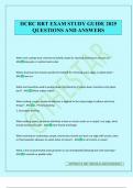 IICRC RRT EXAM STUDY GUIDE 2025 QUESTIONS AND ANSWERS