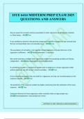 ISYE 6414 MIDTERM PREP EXAM 2025 QUESTIONS AND ANSWERS