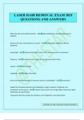 LASER HAIR REMOVAL EXAM 2025 QUESTIONS AND ANSWERS